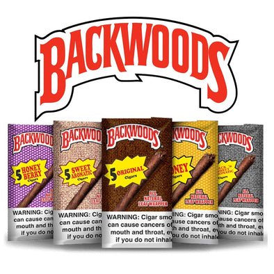 BACKWOOD ALL NATURAL CIGARS 5pk - 8 / DISPLAY